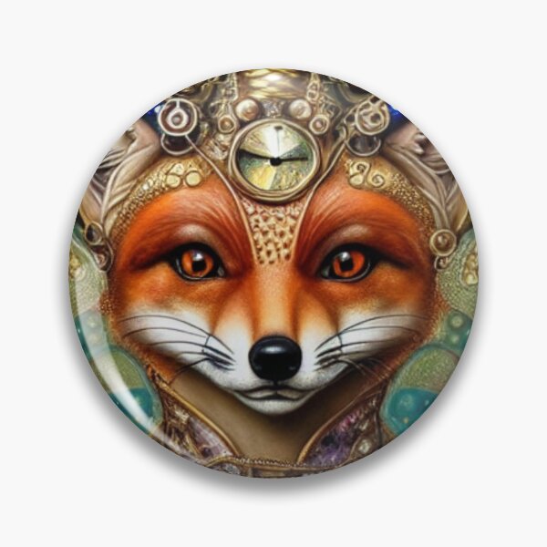 Item preview, The Steampunk Fox of Time Keeping designed and sold by ZenEverAI.