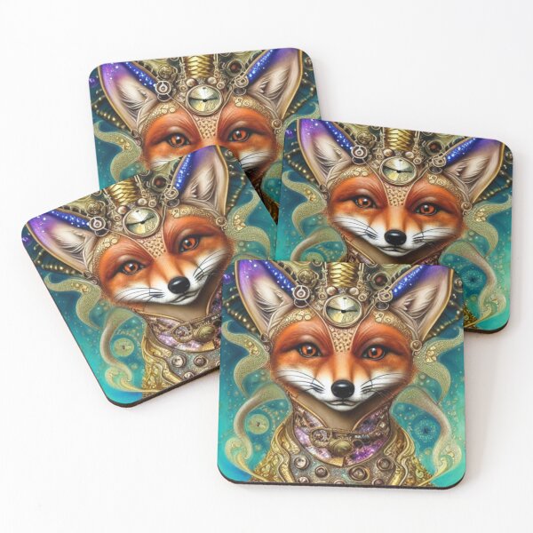 Item preview, The Steampunk Fox of Time Keeping designed and sold by ZenEverAI.