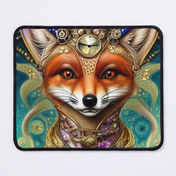 Item preview, The Steampunk Fox of Time Keeping designed and sold by ZenEverAI.