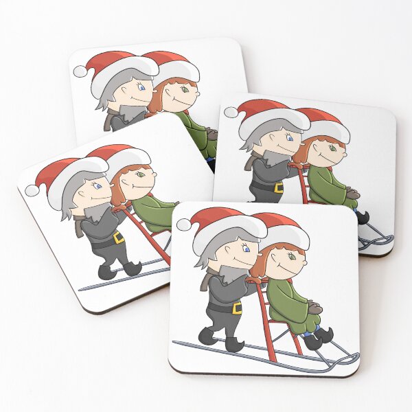 Item preview, Elves and a Kicksled designed and sold by GaudiumLibri.