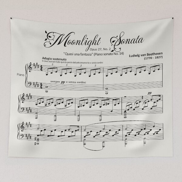 Item preview, Moonlight Sonata, Beethoven designed and sold by i-cottagedesign.