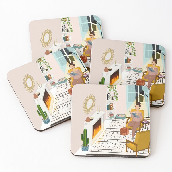 Item preview, Minimal portrait of a Cozy Night In designed and sold by SK Digital Ink.