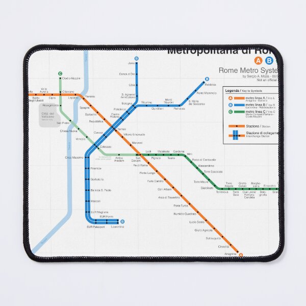 Item preview, Rome Metro designed and sold by Sergio's Maps and Graphics.