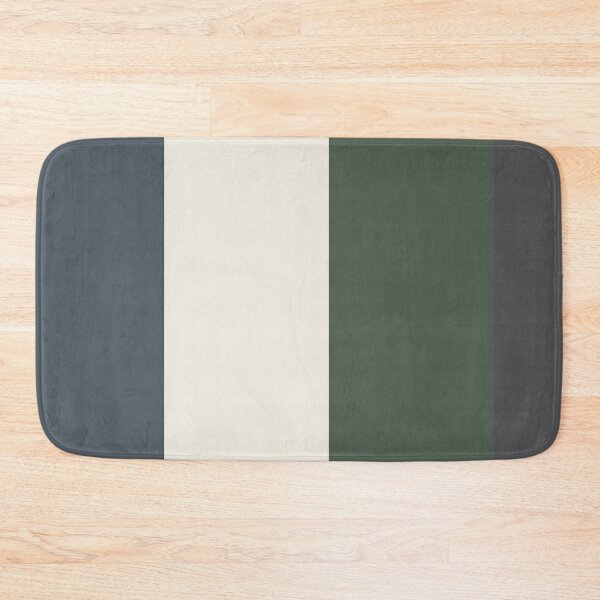 Item preview, Cream Blue Green Gray 4 Bold Wide Vertical Stripe Pattern Pairs 2023 COTY Blank Canvas D_C-003 designed and sold by ColorOfTheYears.