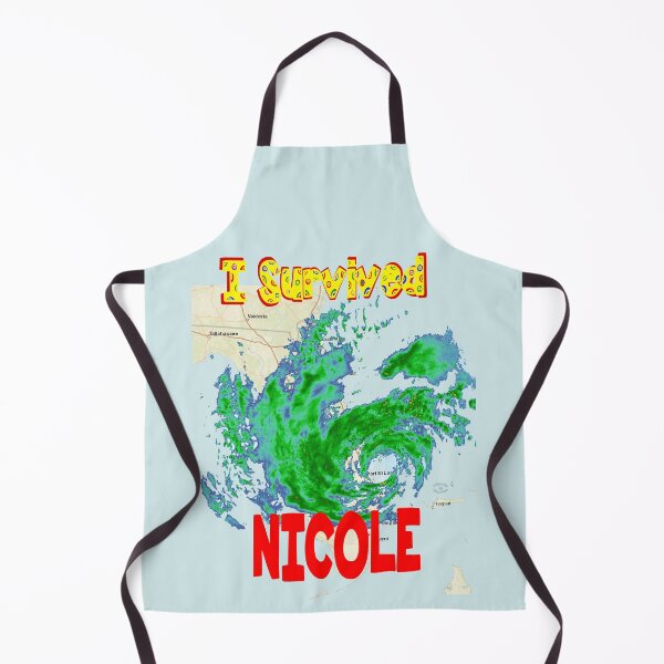 Item preview, I SURVIVED Hurricane Nicole 2022 - with hurricane text by Orikall designed and sold by HippieWorks.