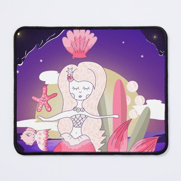 Item preview, Mermaid in fantasy moonlight ocean designed and sold by Cordiality.