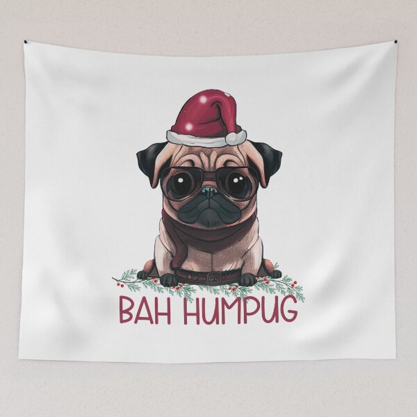 Item preview, Bah Humpug Christmas Pug designed and sold by HappyLifeCreate.