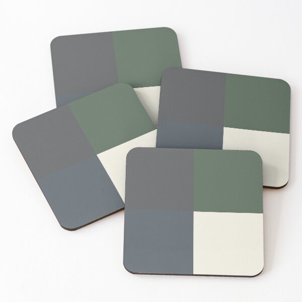 Artikelvorschau, Cream Blue Gray Green Geometric Minimal Graphic Design Solid Color - 2023 COTY Blank Canvas D_C-003 entworfen und verkauft von ColorOfTheYears.
