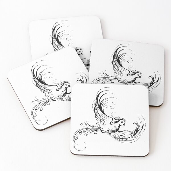 Item preview, Stylized Bird on White Background designed and sold by Blackmoon9.