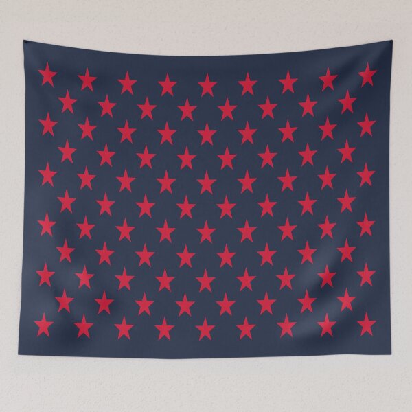Item preview, SMALL RED and NAVY BLUE STARS  designed and sold by RachelMacht.