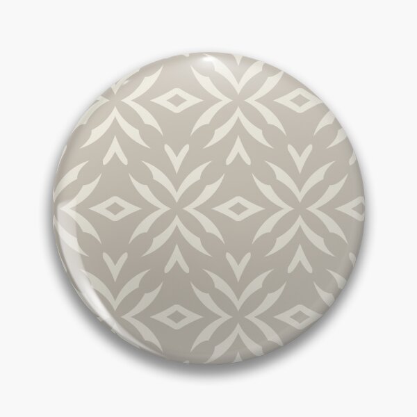 Artikelvorschau, Beige Cream Abstract Flower Pattern Pairs 2023 COTY Blank Canvas D_C-003 Vintage Pewter PPU18-01 entworfen und verkauft von ColorOfTheYears.