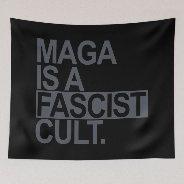 Item preview, MAGA is a FASCIST Cult (subtle gray box) designed and sold by Thelittlelord.