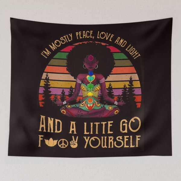 Item preview, Mostly Peace, Love & Light And a Little Go Fuck Yourself  designed and sold by ApparelByELA.