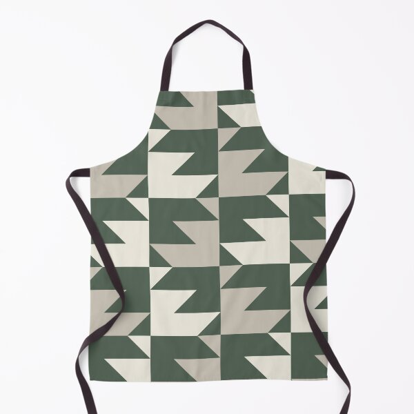 Item preview, Green Cream Beige Abstract Geometric Triangular Pattern - 2023 COTY Blank Canvas D_C-003 and Accents designed and sold by ColorOfTheYears.