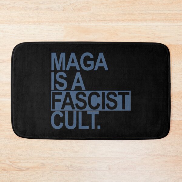 Item preview, MAGA is a FASCIST Cult (steel blue box) designed and sold by Thelittlelord.