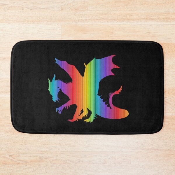 Item preview, Rainbow Winged Fantasy Dragon image design designed and sold by Goldmedaldesign.