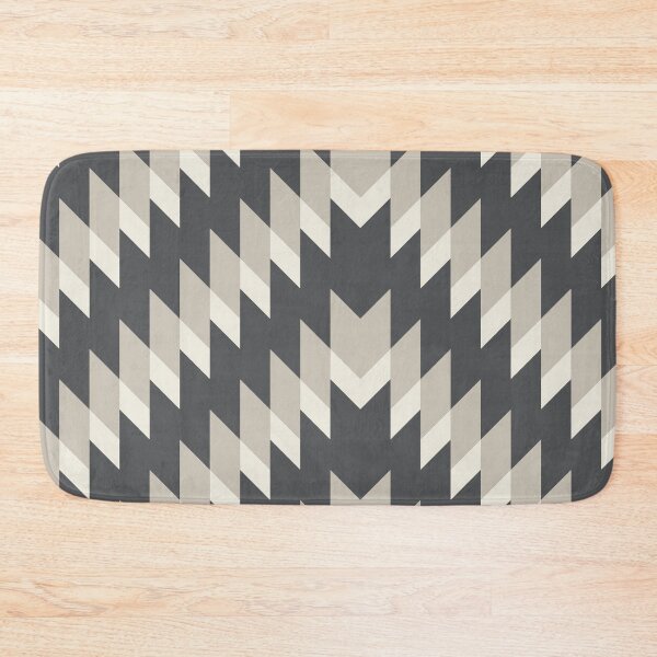 Item preview, Gray Cream Beige Abstract Geometric Zigzag Chevron Pattern - 2023 COTY Blank Canvas D_C-003 Accents designed and sold by ColorOfTheYears.