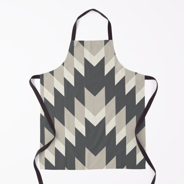 Item preview, Gray Cream Beige Abstract Geometric Zigzag Chevron Pattern - 2023 COTY Blank Canvas D_C-003 Accents designed and sold by ColorOfTheYears.
