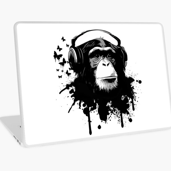 AUTOCOLLANT STICKER PC ORDINATEUR PORTABLE LAPTOP MAC SKIN Singe Monkey  OP032