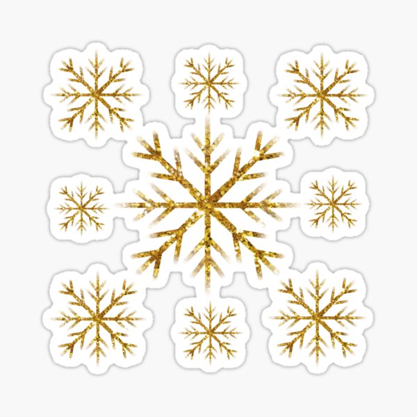 Glitter Snowflake Straw Cap 
