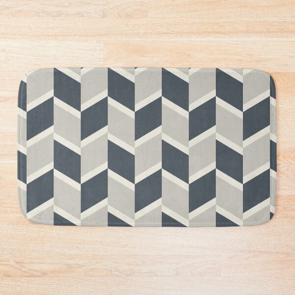 Item preview, Gray Blue Cream Abstract Herringbone Chevron Pattern - 2023 COTY Blank Canvas D_C-003 Accents designed and sold by ColorOfTheYears.