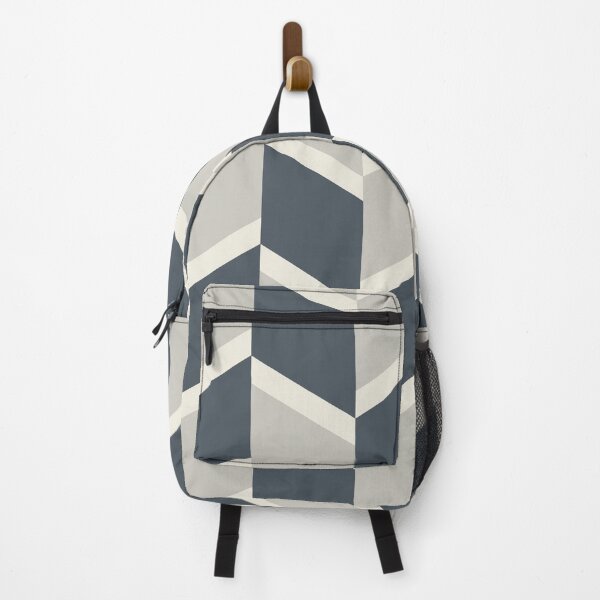 Item preview, Gray Blue Cream Abstract Herringbone Chevron Pattern - 2023 COTY Blank Canvas D_C-003 Accents designed and sold by ColorOfTheYears.
