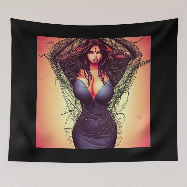 Item preview, Woman in a cobweb dress  designed and sold by dwhowe.