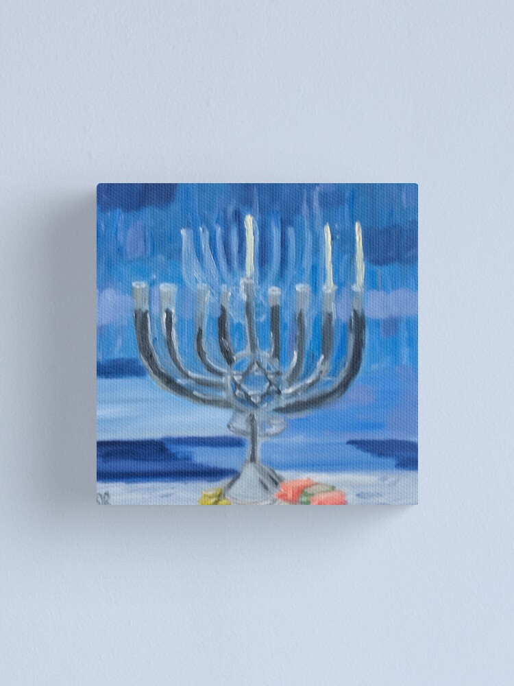 Menorah Canvas Paint Set  Hanukkah DIY Canvas Paint Set