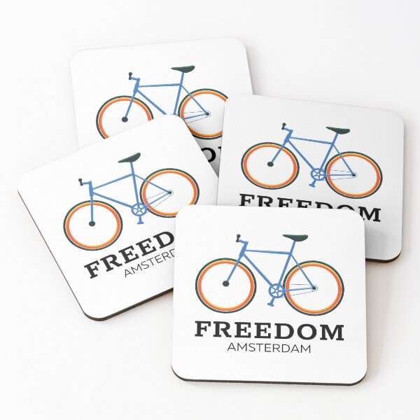 Item preview, Orange And Blue Bicycle Amtersdam - Freedom designed and sold by LTM-tee.