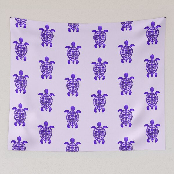Item preview, purple turtle mosaic pattern designed and sold by octo-PS.