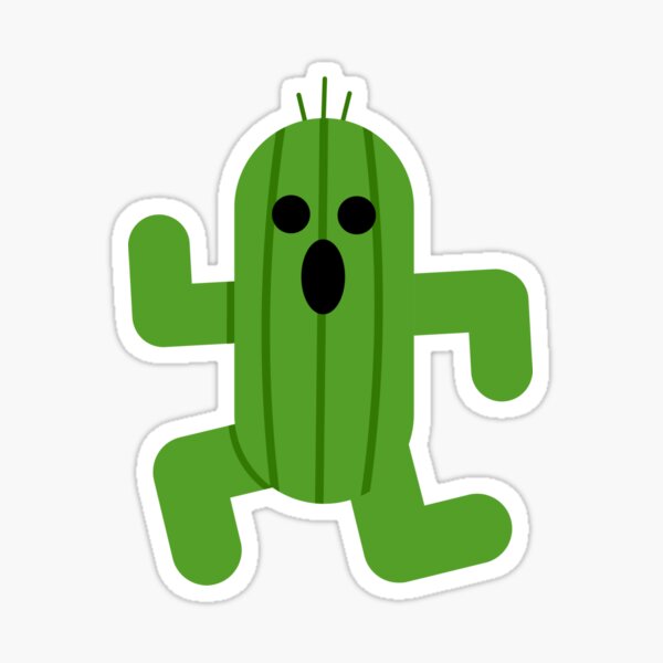 Final Fantasy Jumbo Cactuar  Sticker for Sale by shopbrende