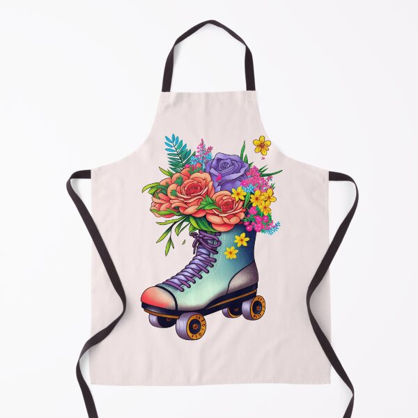 Item preview, Roller Skates and Flowers designed and sold by AnaKaoni.