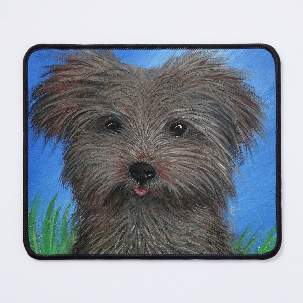 Item preview, Scruffy Yorkie Dog Portrait designed and sold by PhilipHarvey.