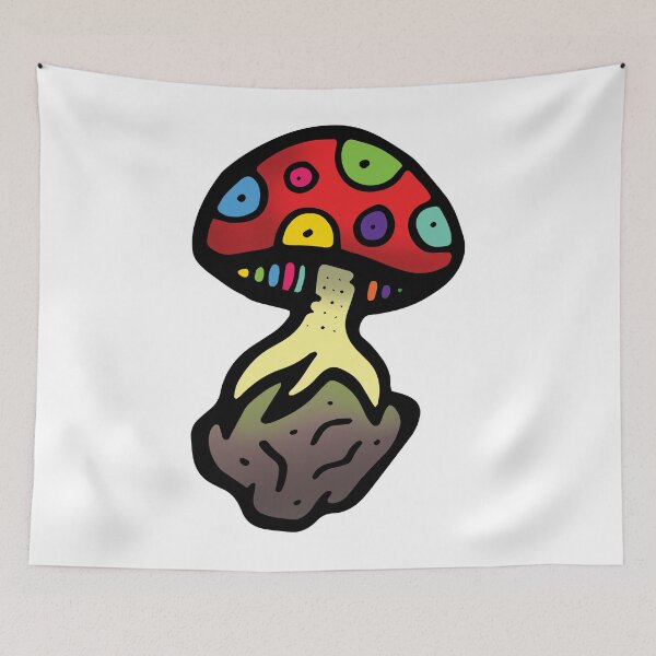 Aperçu de l'œuvre Magic Forest Mushroom Doodle Art créée et vendue par vandervisuals.