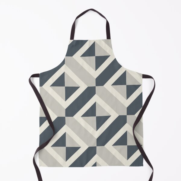 Item preview, Dark Blue Light Gray Cream Checked Symmetrical Square Pattern Pairs 2023 COTY Blank Canvas D_C-003 designed and sold by ColorOfTheYears.