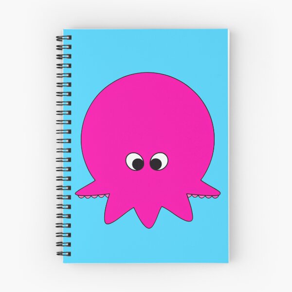 Item preview, Pink cartoonish round octopus I designed and sold by BrachiaST.