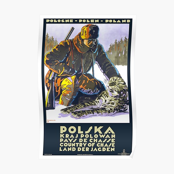 Vintage Poland Travel Poster Poster