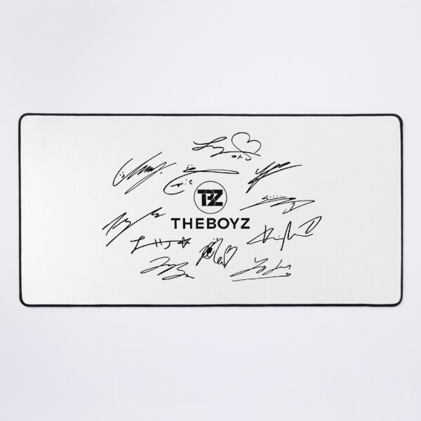 The Boyz - Logo & signatures (white)