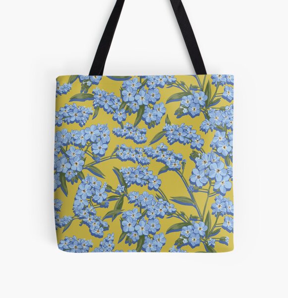 ForgetMeNotEyes on Mustard All Over Print Tote Bag