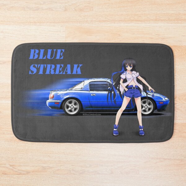 Item preview, Blue Miata MX-5 with anime girl designed and sold by CoolCarVideos.