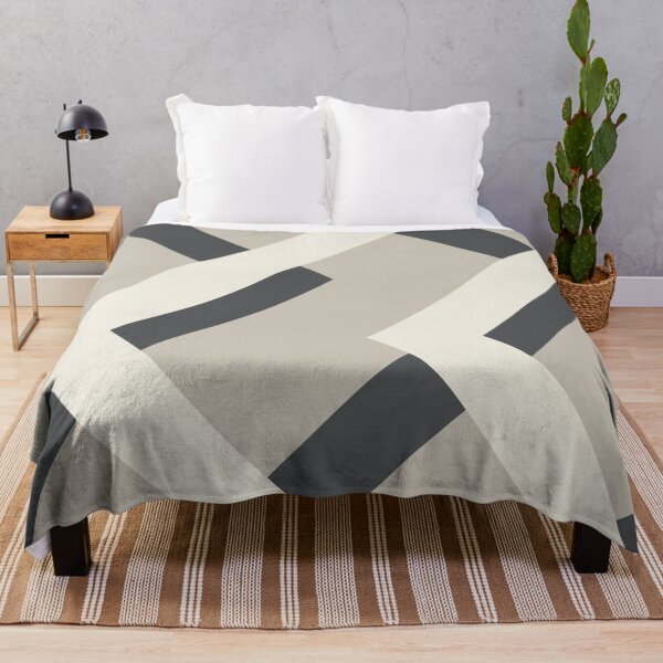 Item preview, Dark Gray Beige Cream Chevron Zigzag Vertical Stripe Pattern Pairs 2023 COTY Blank Canvas D_C-003 designed and sold by ColorOfTheYears.