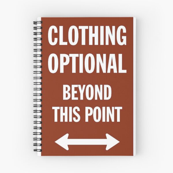 Item preview, Clothing Optional Sign (Brown) designed and sold by SimpleTranquil.