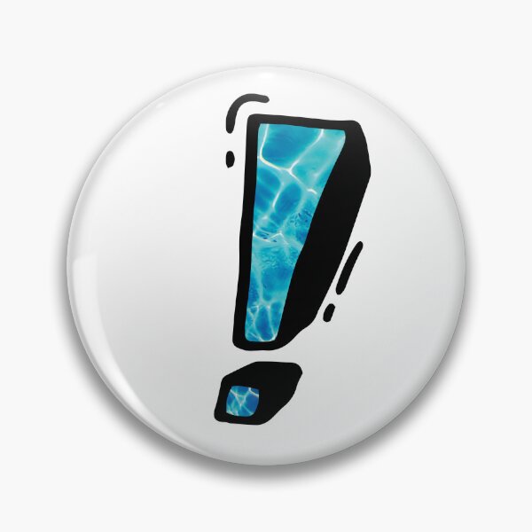 Aperçu de l'œuvre Blue Exclamation Mark Doodle Art créée et vendue par vandervisuals.