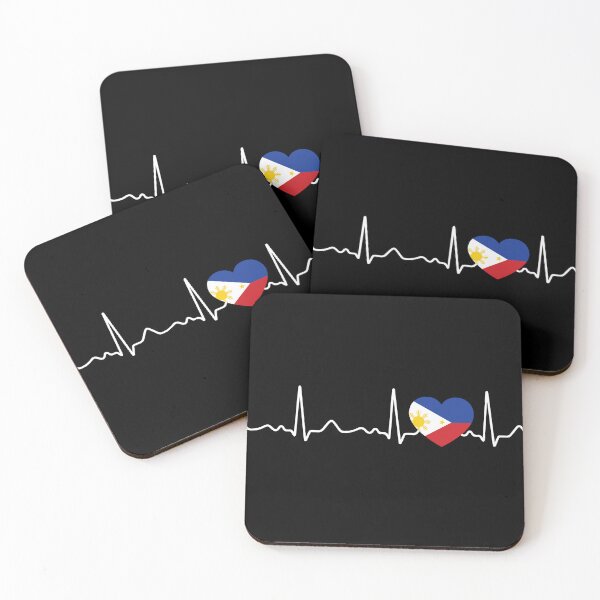 Item preview, Philippines - heartbeat, pulse, heart line, ecg designed and sold by Mohja-Design.