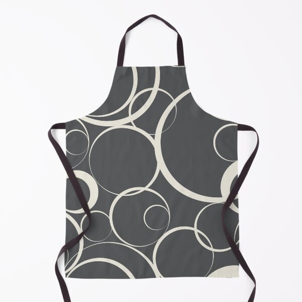 Aperçu de l'œuvre Dark Gray & Cream Funky Rings Pattern Pairs 2023 Color of The Year Blank Canvas D_C-003 créée et vendue par ColorOfTheYears.