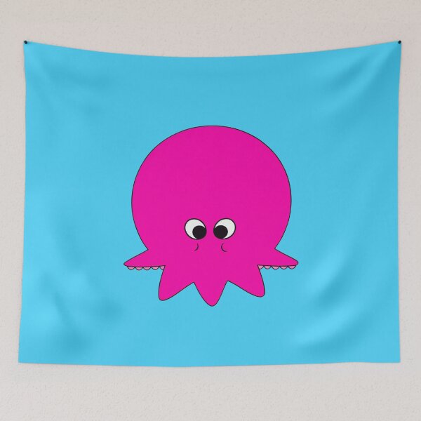 Item preview, Pink cartoonish round octopus III designed and sold by BrachiaST.