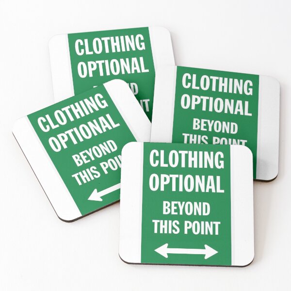 Item preview, Clothing Optional Sign (Green) designed and sold by SimpleTranquil.