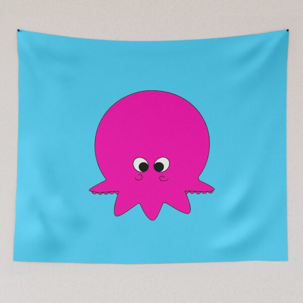 Item preview, Pink cartoonish round octopus IV designed and sold by BrachiaST.