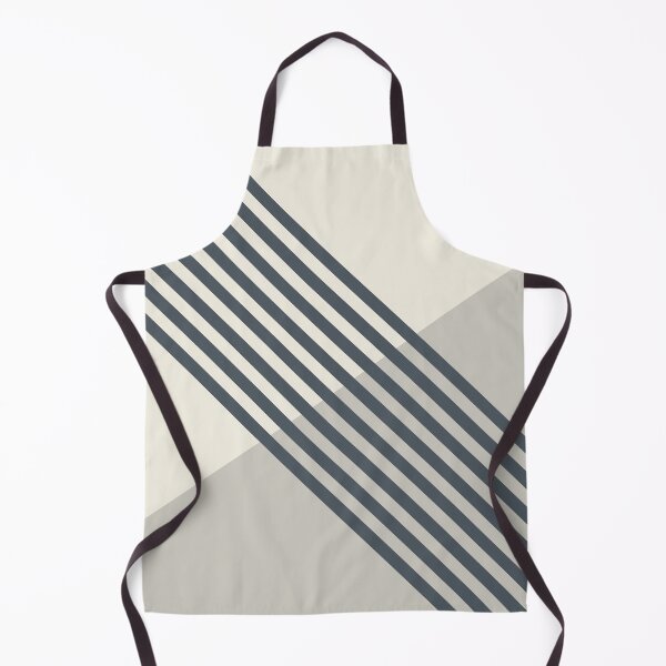 Artikelvorschau, Light Gray Dark Blue Cream Geometric Midcentury Stripe Pattern 2023 COTY Blank Canvas D_C-003 entworfen und verkauft von ColorOfTheYears.