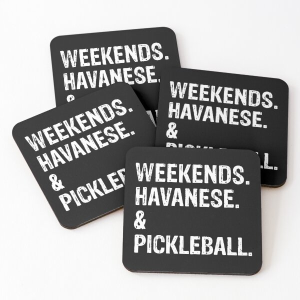 Item preview, Weekends Havanese and Pickleball Funny Dog Gift  designed and sold by Guarddogdrive.